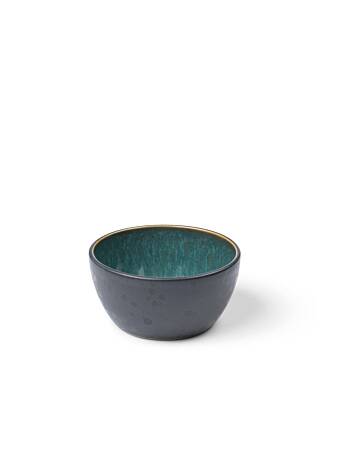 Bitz bowl 10cm zwart/glanzend groen