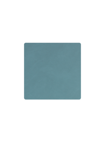 Linddna onderzetter 10x10 cm square light blue
