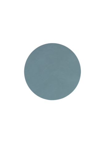 Linddna onderzetter 10 cm circle light blue