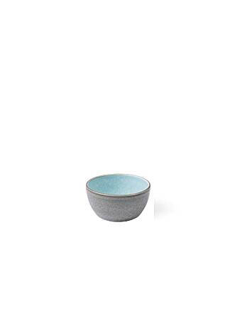 Bitz bowl 10cm grijs/glanzend lichtblauw