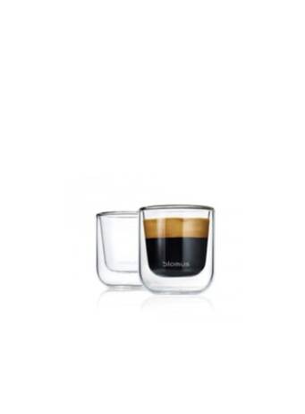 BLOMUS espresso glazen, set van 2 "Nero"